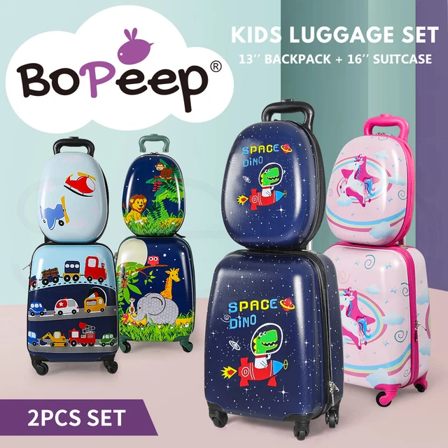 BoPeep 16''13'' 2PCS Kids Luggage Set Travel Suitcase Child Baggage Bag Backpack