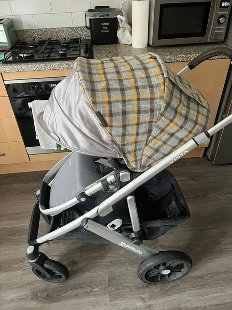 Baby Stroller Leather Armrest Cover For Uppababy Vista V 1/