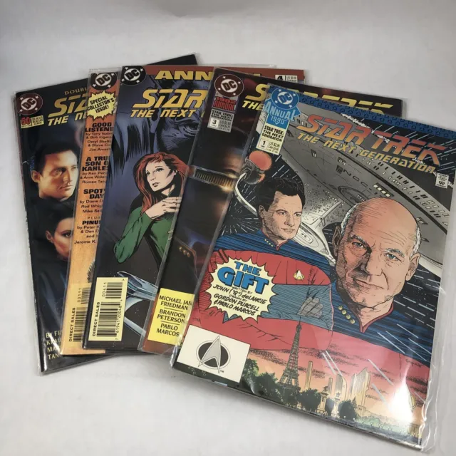 Star Trek The Next Generation Vintage DC Comics 6 Iss Lot Special Annuals 1 3 4