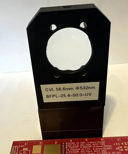 CVI Laser Optics BFPL-25.4-50.0-UV Spherical Lens ø25.4mm 532 to 1319 nm on post