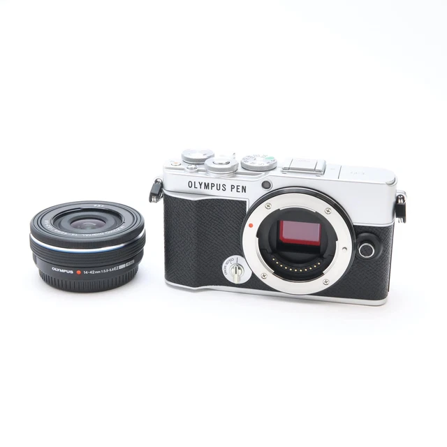 E-P7 14-42 EZ レンズキット SILVER Box付き PEN E-P7 14-42mm EZレンズキット シルバー