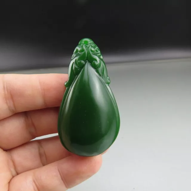 Chinese jade,noble collection,jasper,Water drop,beast,pendant K(09)