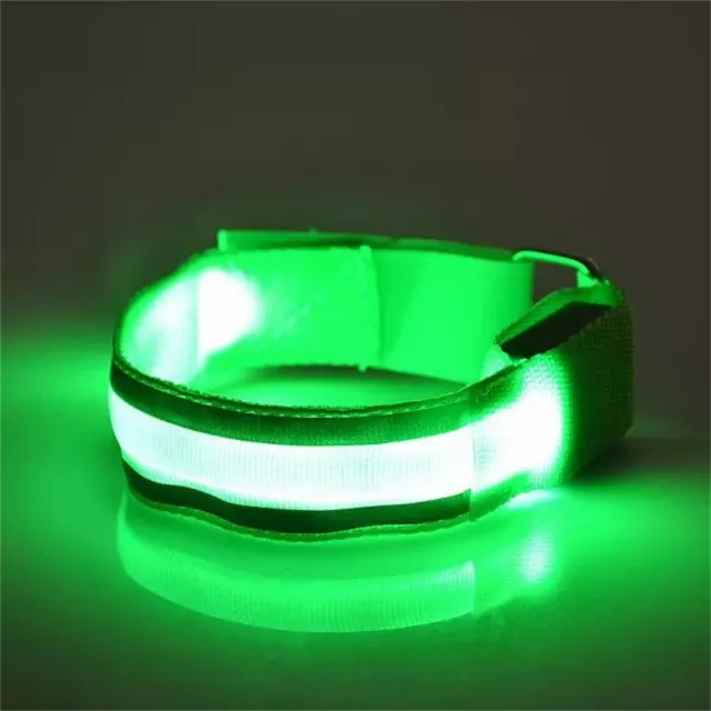 Reflective LED Light Arm Armband Strap Safety Belt For Night Running Cycling H