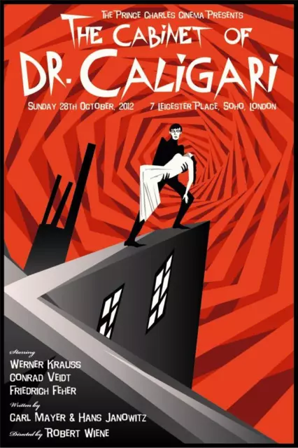 The Cabinet Of Dr. Caligari Movie Poster Silent Classic Limited Edition Print