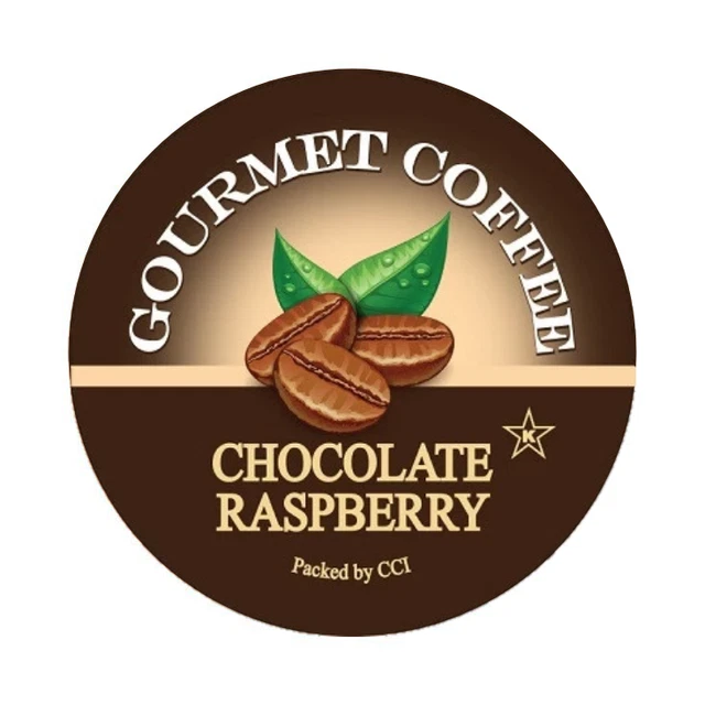CHOCOLATE RASPBERRY, GOURMET Flavored Coffee Pods for Keurig Kcup