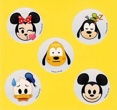 10 Mickey Mouse Emoji - Large Stickers - Minnie Mouse, Pluto, Goofy, Donald Duck