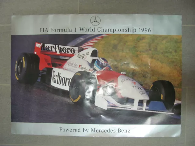 Mclaren Formel 1 Weltmeister-Poster von 1996