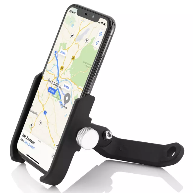 Soporte de motocicleta de aluminio bicicleta móvil espejo retrovisor soporte e-Bike Smartphone Roller