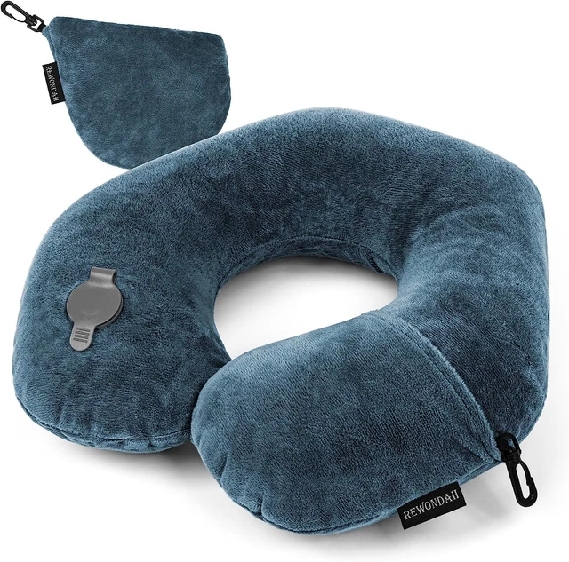 Neck Pillows for Travel, Inflatable Travel Pillow, Inflatable Neck Pillow for Tr