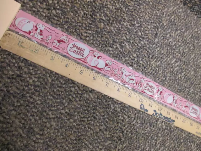 Williamson Candy bar company 1960s EASTER EGG rabbit store display strip 34"