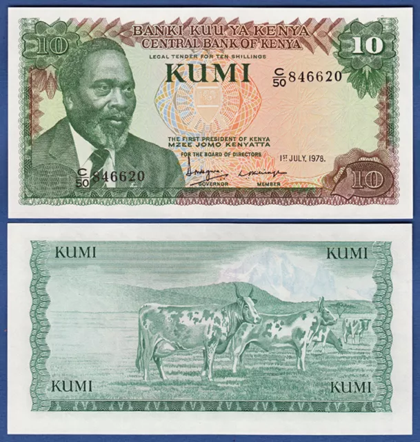 1978 KENIA / KENYA 10 Shillings UNC P.16