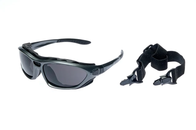 Alpland Moto Occhiali da Sole Harley - Cruiser Occhiali Con Nastro Clip Softbag