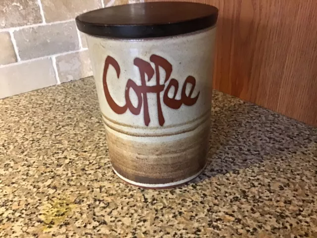 Wellhouse Pottery Coffee Jar Vintage