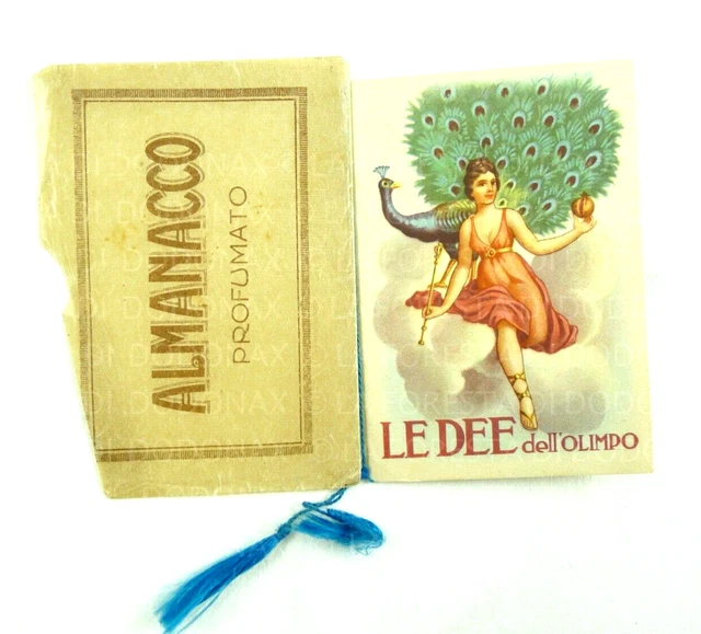 Calendarietto Da Barbiere 1950 Mitologia Dee Della Grecia Olimpo