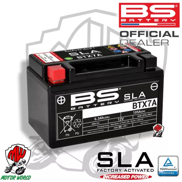 Batería BS Battery SLA BTX7A Sachs Bee 50 4T 2007 2008 2009 2010