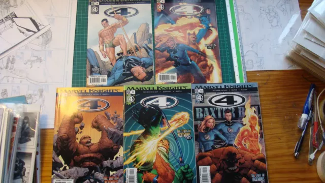 Marvel Knights: 4 Issues #8 9 10 11 12 (Marvel Comics, 2004) Fantastic Four Lot