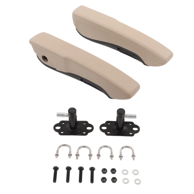Pair Car Armrest 0‑120 Degree Adjustable Interior Beige For RV Trucks