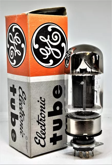 6550a 6550 GE tube power tubes metal base twin solid getter one piece