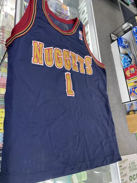 90's Mahmoud Abdul-Rauf Denver Nuggets Champion NBA Jersey Size 48 – Rare  VNTG