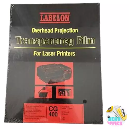 LABELON Overhead Projection Transparency Film For Laser Printers CG 400 50 Shts