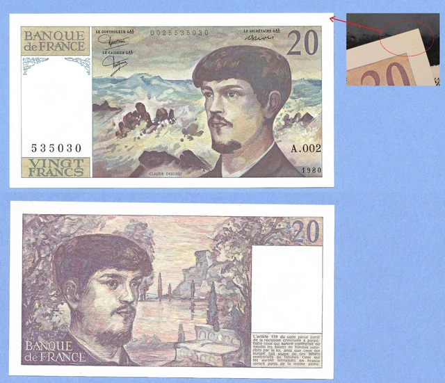 Billet De Banque France 100 Francs Debussy 1983 – W.010 N°034273 – Neuf – Cote 150€
