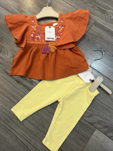 Next baby girl 3-6 months top and leggings outfit bundle BNWT