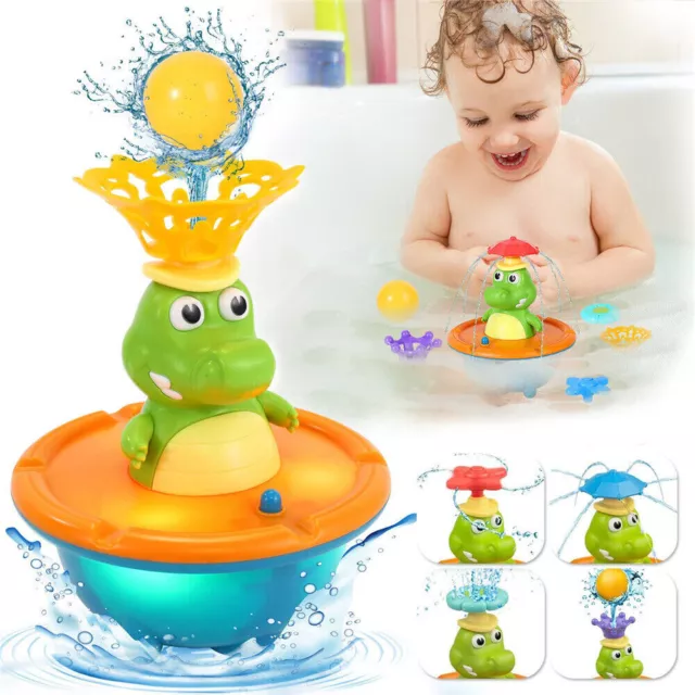 Fountain Crocodile Baby Bath Toys Electric Spray Water Bathtub Toy for Toddlers