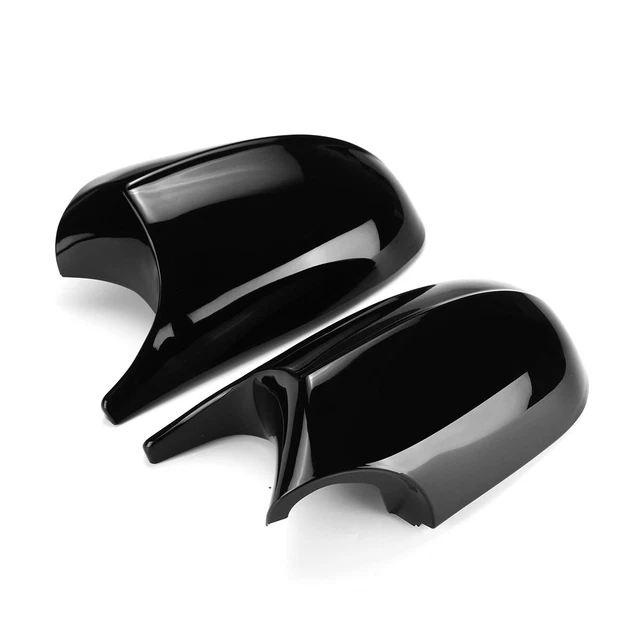 Coques De Rétroviseur Pour BMW Série 1 Et 3 (E81 à E93) - Paire Noire En ABS, Autocollantes, Protection Anti-rayures