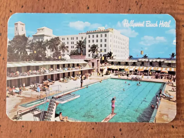 Vintage Postcard View Of Hollywood Beach Hotel, Hollywood, Fl, 1956