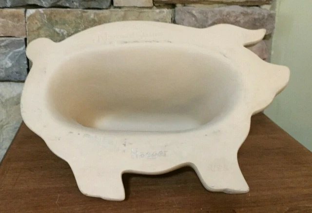 Haeger~Natural Stone~Pig-Shaped~Microwave~Bacon Cooker
