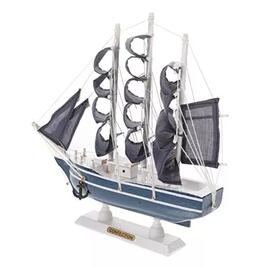 Sailing Ship Model Decor Nautical Sail Ship Sailboat Vintage Ship Model for