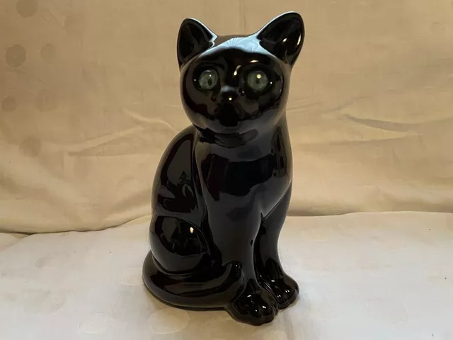 Elpa Alcobaca Sia Portugal Porzellan Katze blaue Augen Höhe 22cm