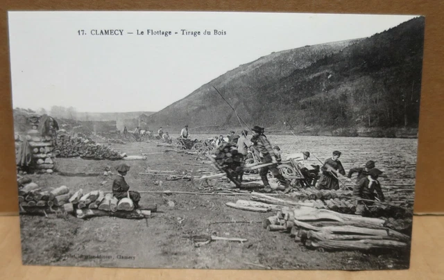 TRAVAIL DU BOIS FLOTTAGE CLAMECY (58) triage du bois beau plan
