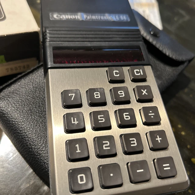Canon Palmtronic LE-83 - Calculatrice Vintage 1973, état Pour Pièces Ou Restauration