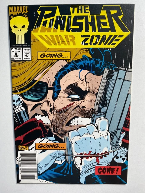 Marvel Comics The Punisher: War Zone #9 (1992) Variant Vf+ Comic