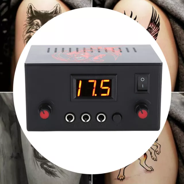 Digital Dual Tattoo Maschine Netzteil Mit LCD Für Tattoo Maschine Fuß Pedal 2