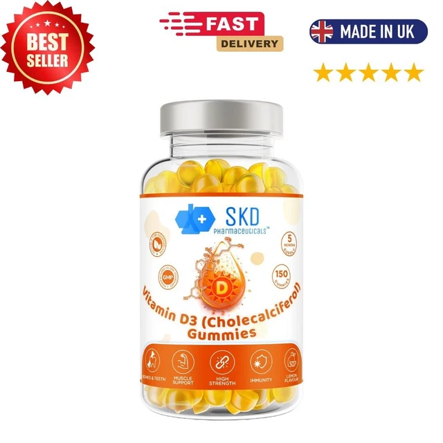 Maxmedix Vitamin D Gummies Kids 1000IU - Natural Orange Flavour Gummie