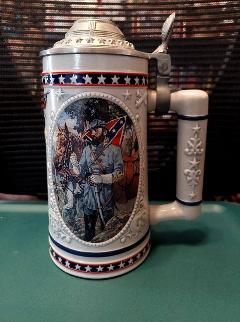 Longton Crown "Heroes of the Civil War" Stonewall Jackson Stein Tankard with COA