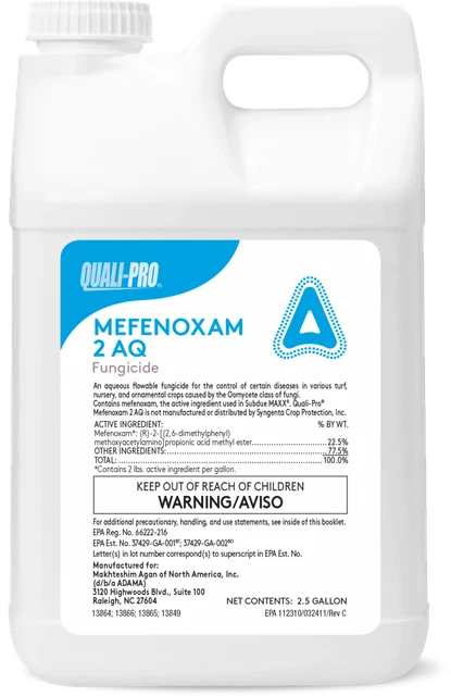 Mefenoxam 2 AQ Fungicide (Subdue Maxx) - 2.5 Gallon