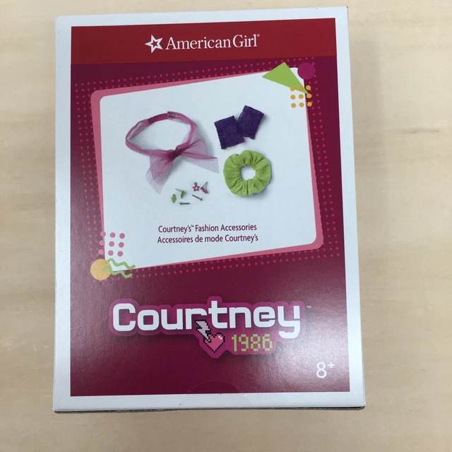 American Girl Courtney Fashion Hair Accessories Hand Warmer Gloves Earrings NIB