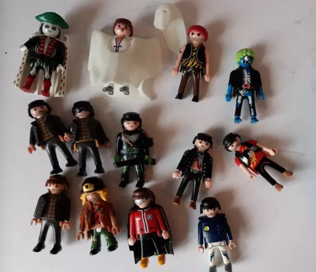 playmobil lot personnages thèmes divers, fantôme et autre