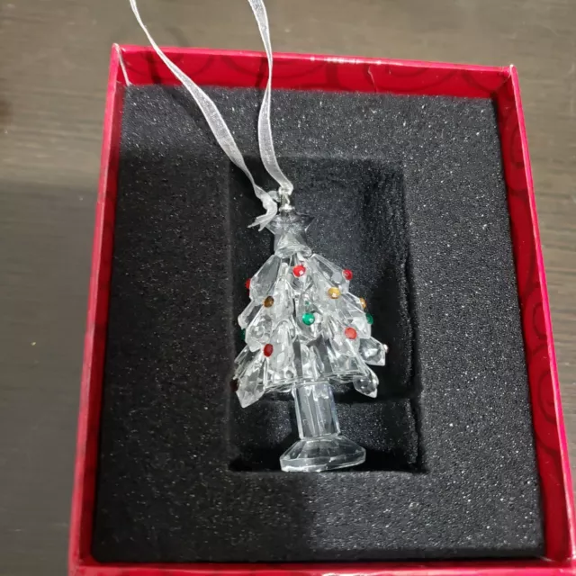 Home For The Holidays Christmas TREE Ornament 24% Full Lead Crystal 2003