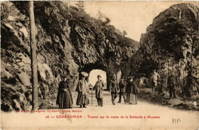 CPA GÉRARDMER Tunnel on the Road from LA SCHLUCHT to MUNSTER (402517)