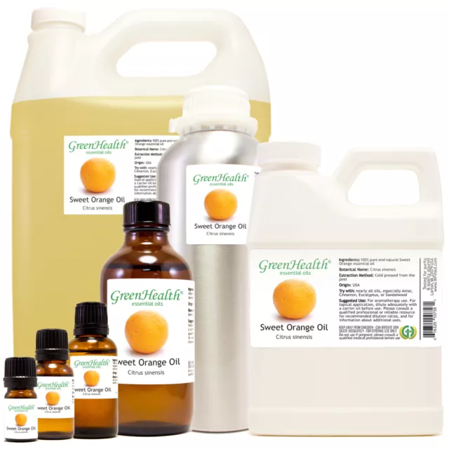 Orange (Sweet) Essential Oil 100% Pure Free Shipping Many Sizes