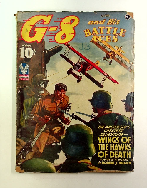 G-8 and His Battle Aces Pulp Apr 1943 Vol. 26 #3 GD/VG 3.0