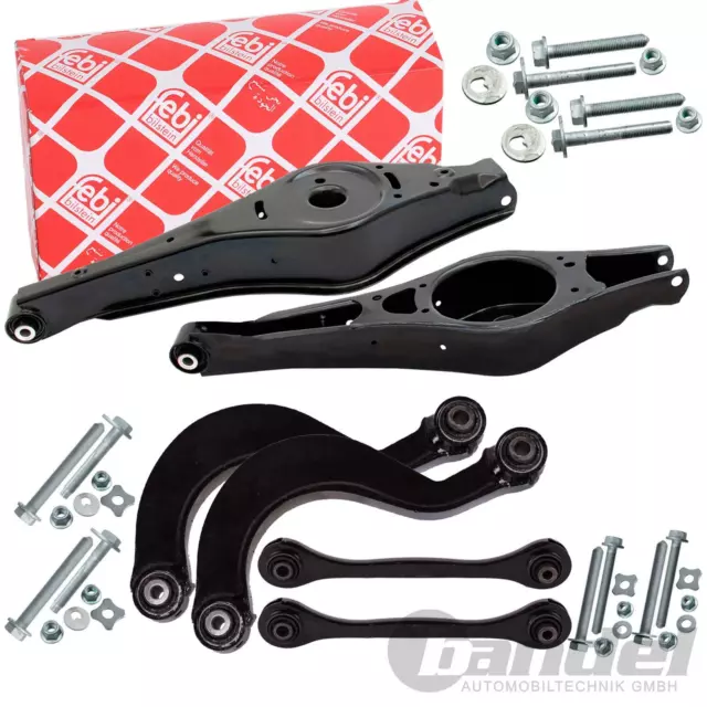 6x FEBI QUERLENKER HINTEN passend für VW TOURAN VW GOLF 5 6 PASSAT 3C AUDI A3