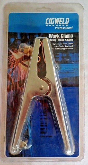 Cigweld Spring Loaded Welding Work Clamp 200Amp @ 60% Duty Cycle Brand New