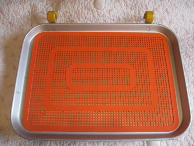 Vintage A&W Root Beer Drive In Restaurant Traco CAR Window Serving Tray w/ Mat