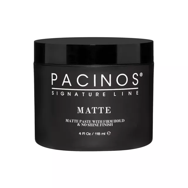 Pacinos Matte Hair Paste - Firm Hold, No Shine, Sculpting & Styling Wax, Long La