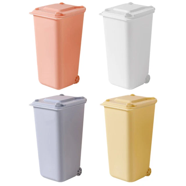 4pcs Büro -Mülleimer Desktop Mini -Mülleimer Mülleimer Müllbehälter Set